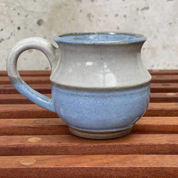 Vintage Overland Pottery Blue Ceramic Coffee/Tea Mug Studio Pottery - Picture 1 of 5